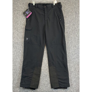 Ibex Back Country Pants Mens XL Softshell Black Zipper Pockets USA Made NWT